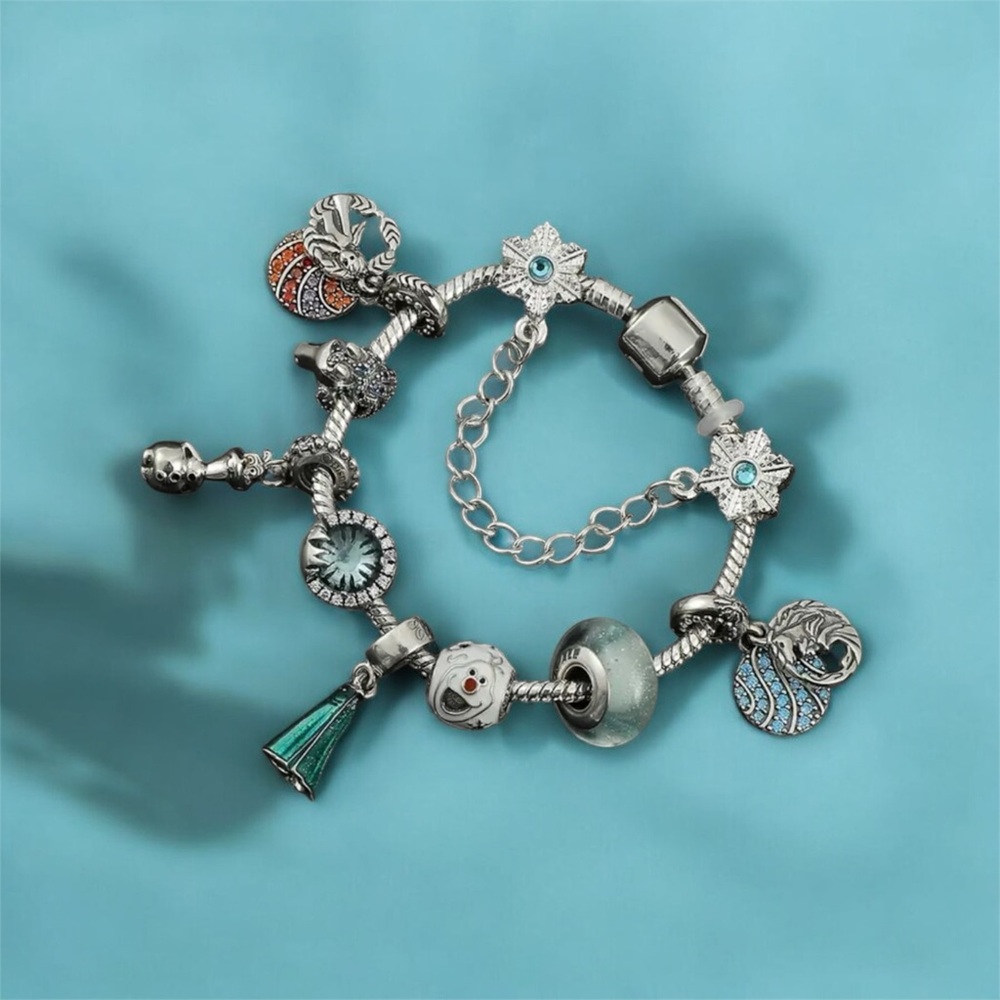 Frozen stainless steel bracelet